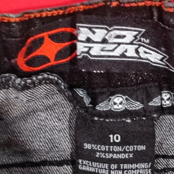 No Fear Jeans skinny slouch black boy's  size 10 - Picture 6 of 8